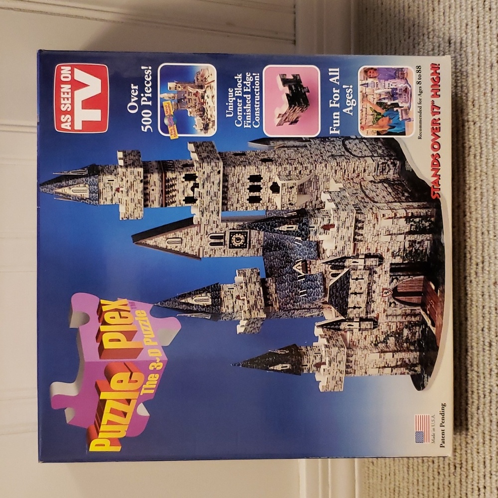 3-D Castle Puzzle (Like new, unused)